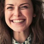 Happy Face - Woman In Collared Shirt