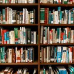 Bookshelf - Assorted Books on Book Shelves