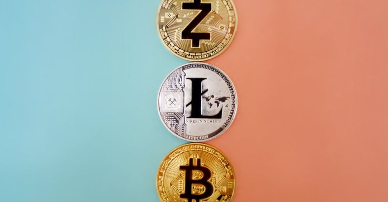 Digital Currency - Three Round Silver-and-gold-colored Coins