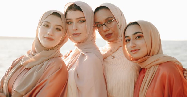 Traditional Dress - Portrait of Women in Their Traditional Dress with Hijab