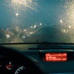 Dashboard Lights - Photo of Windshield During Rainy Weather