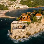 Luxury Resort - Aerial View of Aman Sveti Stefan Hotel in Montenegro